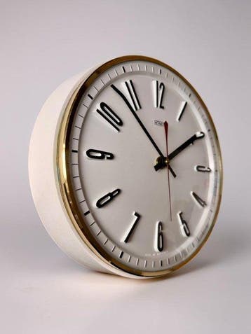 Wandklok - Metamec - Mid-century modern Glas - 1960-1970 -