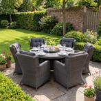 Rio-Delano Tuinset 6 Personen - Spraystone / Rock Grey, Verzenden, Nieuw