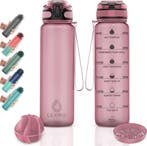 Lekro Motivatie Waterfles - Motiverende Drinkfles met, Huis en Inrichting, Keuken | Tupperware, Ophalen of Verzenden, Nieuw