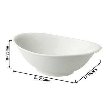 GGM Gastro | (12 stuks) Schaal - WHITE DELIGHT - Porselein -, Verzenden, Nieuw, Kom(men)