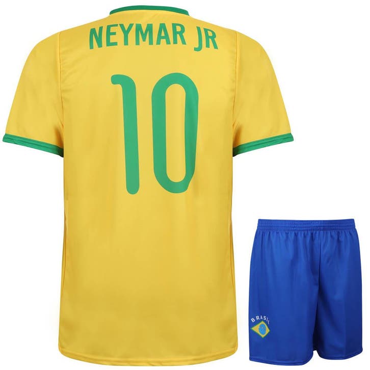 Kingdo Neymar Brazilie Voetbaltenue - Kind en Volwassenen, Sport en Fitness, Voetbal, Nieuw, Verzenden