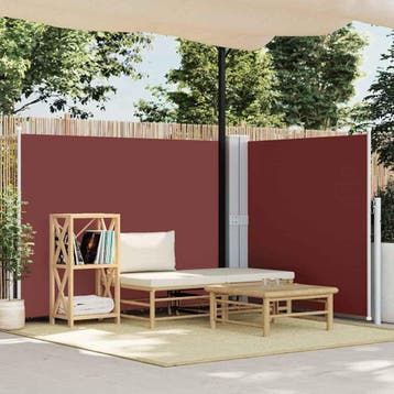 vidaXL Windscherm uittrekbaar 140x600 cm bruin, Verzenden, Nieuw