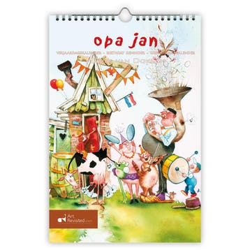 Marius van Dokkum Opa Jan verjaardagskalender A4, Ophalen of Verzenden, Nieuw in verpakking