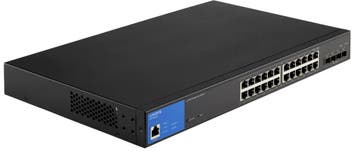 Linksys LGS328MPC - Managed PoE+ switch - 24 poorten - 4x 10, Verzenden, Refurbished
