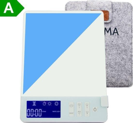 2dekans | LIROMA® Daglichtlamp - Blauw en Wit licht - 10.000, Sport en Fitness, Gezondheidsproducten en Wellness, Zo goed als nieuw