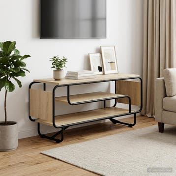 vidaXL TV-standaard 98 x 36 x 45 cm Sonoma Eiken, Minder dan 50 cm, Verzenden, Nieuw, Minder dan 100 cm