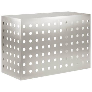vidaXL Airconditioner hoes zilver 90 x 40 x 60 cm Roestvrij, Verzenden, Nieuw