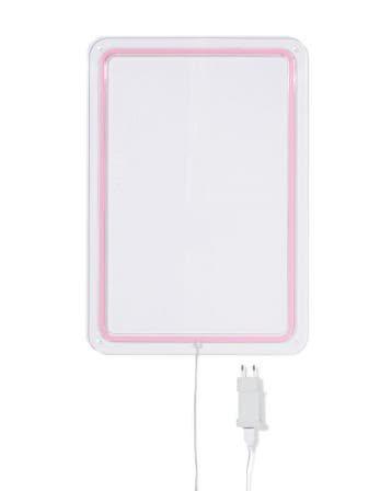 HEMA Transparant led whiteboard met neon rand, Verzenden, Nieuw