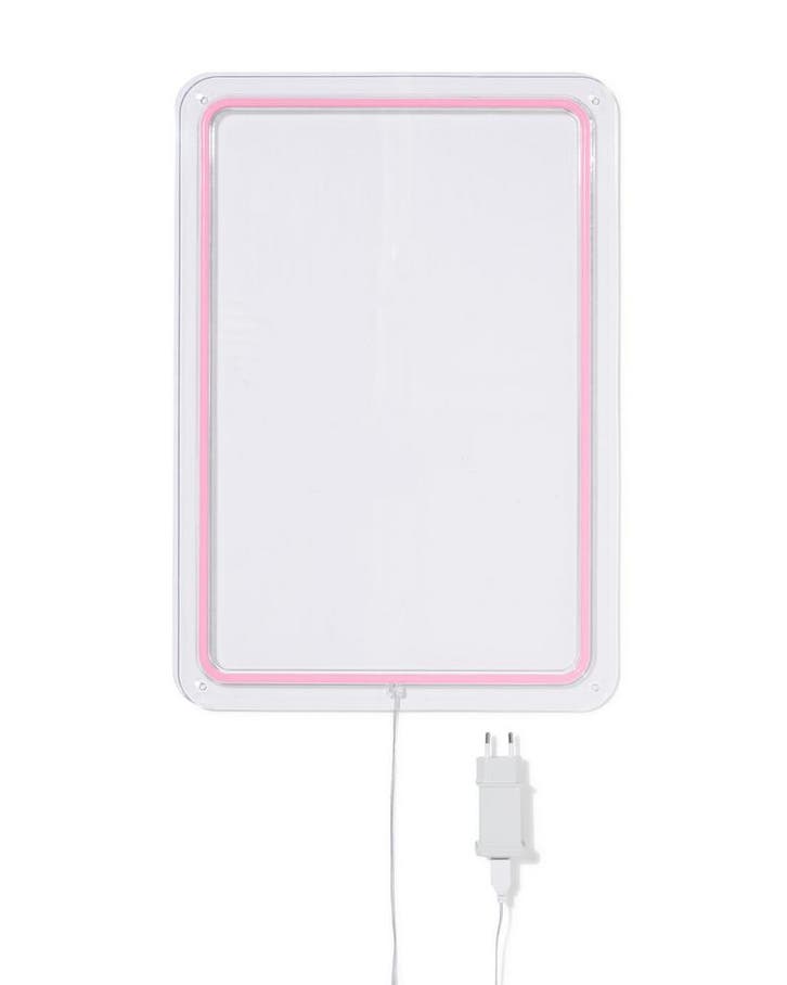 HEMA Transparant led whiteboard met neon rand, Computers en Software, Overige Computers en Software, Nieuw, Verzenden