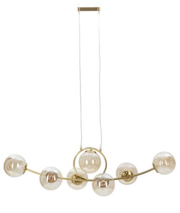 PLAFONDLAMP JAPAN 7 LAMPS CM 115X30X36, Ophalen of Verzenden, Nieuw