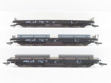 Roco H0 - 46551 - Modeltrein goederenwagon (3) - 3x 6-assige, Nieuw