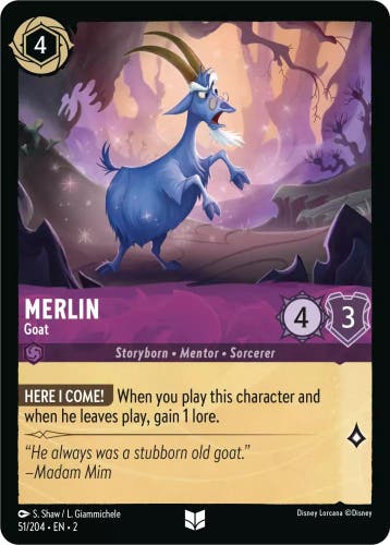 [51/204][S2] - MERLIN - Goat ENG NON-FOIL [M/NM], Verzamelen, Verzenden, Nieuw