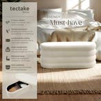 2dekans | tectake® Gestoffeerde bank met opbergruimte –, Ophalen of Verzenden, Zo goed als nieuw