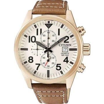 Citizen - PILOT - Gold - Chronograph - In-House Caliber -, Nieuw