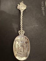 Lepel - Antieke Hollandse Zilveren Geboortelepel, Assen,