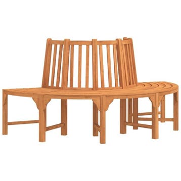 Boombank halfrond 208cm | Retourdeal 35% Korting, Ophalen of Verzenden, Zo goed als nieuw, Hout