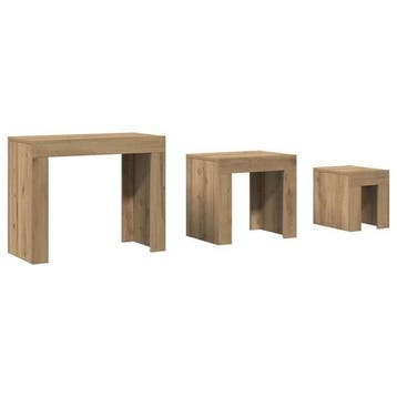 Nachtkastjes set - 3 stuks - Industrieel - Laatste Stuk!, 45 tot 60 cm, Zo goed als nieuw, Modern, Rechthoekig