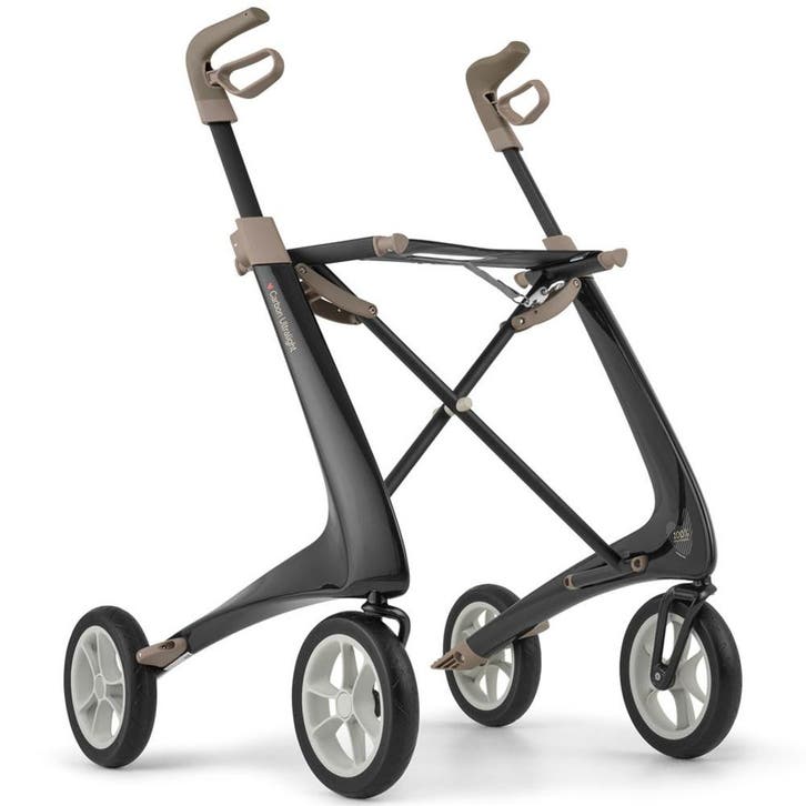 By ACRE Carbon ultralight rollator Regular - Zwart, Diversen, Rollators, Ophalen of Verzenden