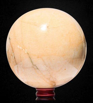 Massieve 17,04 kg Perzikmaansteenbol - 23,5 cm - Stone of