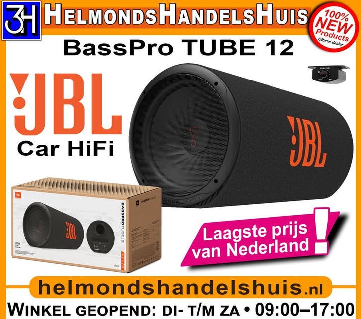 JBL BassPro TUBE 12 Actieve auto subwoofer met versterker!, Auto diversen, Autospeakers, Nieuw, Ophalen
