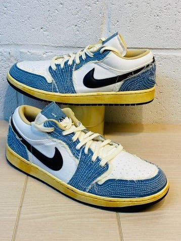 Air Jordan - x Sashiko Denim Aj One P45,5 - Sneakers - Maat:, Kleding | Heren, Schoenen, Nieuw