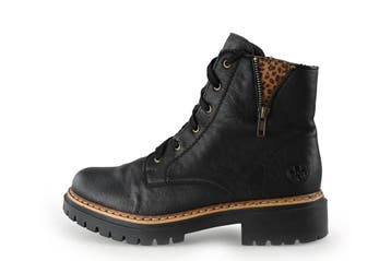 Rieker Veterboots in maat 42 Zwart, Verzenden, Zwart, Overige typen, Zo goed als nieuw