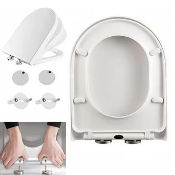 Antibacteriële D-Vorm Toiletbril met Soft-Close, Verzenden, Nieuw