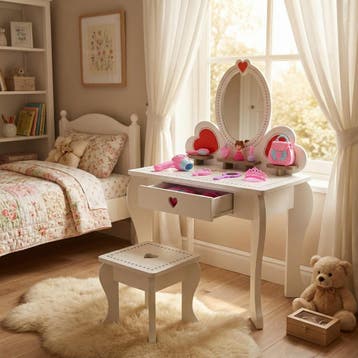 Houten Kinderkaptafel | Inclusief Accessoires | OP=OP, Ophalen of Verzenden, Nieuw, Overige typen