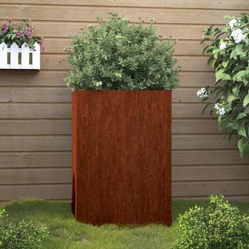 vidaXL Plantenbak 52x48x75 cm cortenstaal, Verzenden, Minder dan 60 cm, Nieuw, Metaal