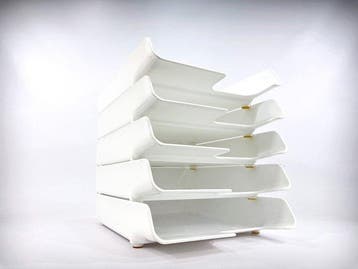 Leitz - Hans Erich Slany - Bureauset (5) - Leitz Briefkorb