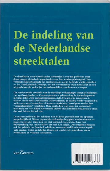 De indeling van de Nederlandse streektalen 9789023237310, Verzenden, Zo goed als nieuw, C. Hoppenbrouwers