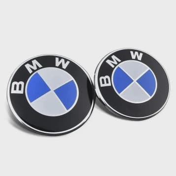 2x BMW Grille Embleem 82mm & 74mm - Decoratieve Auto Accesso, Verzenden, Nieuw