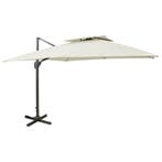 vidaXL Zwevende parasol met dubbele bovenkant 300x300 cm, Verzenden, Nieuw, 3 tot 4 meter
