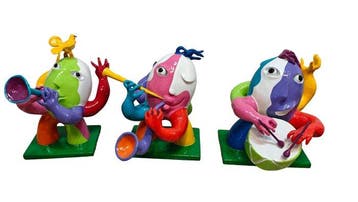 Ripollés (1932) - La banda de músicos - 3 pieces, Antiek en Kunst, Kunst | Designobjecten