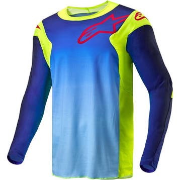 Alpinestars Racer Hoen MX shirt blauw - MAAT M, Motoren, Verzenden, Nieuw met kaartje, Motorcrosskleding