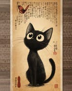 Kodo88 Giclée - Jiji and the Red Butterfly  – Limited, Nieuw