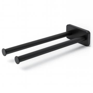 Dubbele handdoekhouder 41 cm, roestvrij staal met, Nieuw