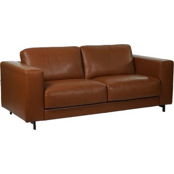 Leren bank Clear - 2,5 zits, Huis en Inrichting, Bohemian, Eigentijds, Modern, Retro, Vintage, Nieuw, Ophalen of Verzenden, 200 tot 250 cm