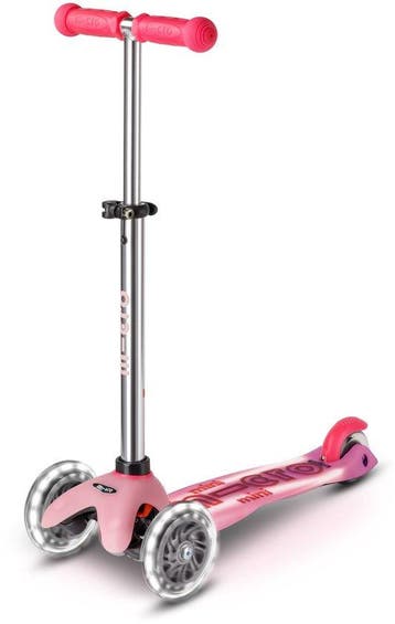 2dekans | Micro Mini Deluxe LED Scooter - Glow Plus step, Sport en Fitness, Skeelers, Ophalen of Verzenden, Zo goed als nieuw