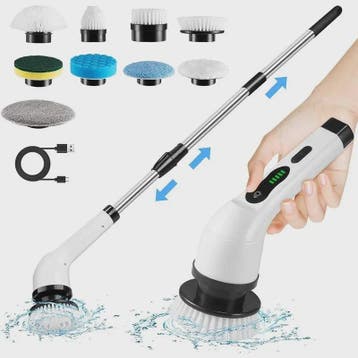 Multifunctionele Elektrische Schoonmaakborstel - Draadloos &, Tuin en Terras, Verzenden, Nieuw