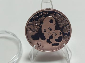 China. 10 Yuan 2024 Panda - Rot Gold Edition 1 Oz (.999)