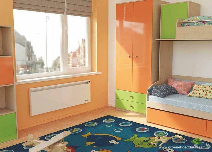 Elektrische wandconvector met digitale bediening, 1 kW, Doe-het-zelf en Verbouw, Verwarming en Radiatoren, 800 watt of meer, Nieuw