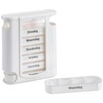 Pillendoosje 7 daags / 4 vakjes per dag - WIT, Diversen, Ophalen of Verzenden, Nieuw