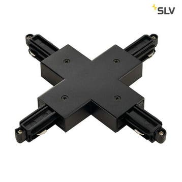 SLV 1-Fase-Rail Kruis-verbinder opbouw zwart, Verzenden, Nieuw, Overige fittingen