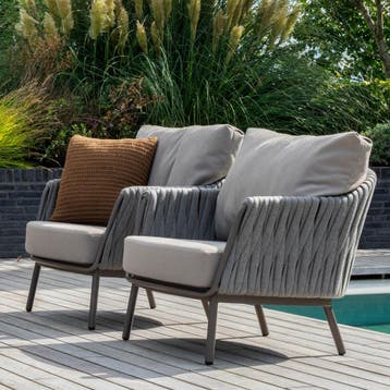 Demi Cannes stoel bank loungeset 5 delig organic terre, Ophalen of Verzenden, Nieuw