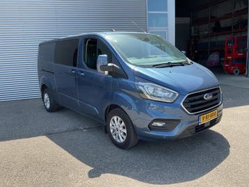Ford Transit Custom 2.0 TDCI 170 pk Aut. L2 DC Dubbel Cabine, Automaat, Stof, Gebruikt, Euro 6
