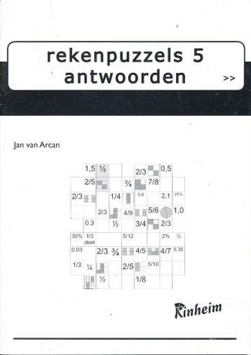 Kinheim Antwoorden Rekenpuzzels 5, Boeken, Verzenden, Nieuw