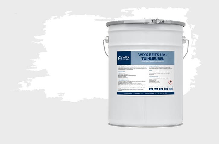 Wixx Tuinmeubelbeits UV+ Wit 1L, Doe-het-zelf en Verbouw, Verf, Beits en Lak, Beits, Wit, Nieuw, Minder dan 5 liter, Verzenden