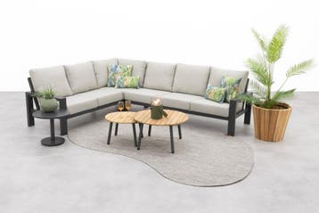 VDG Verano/Mindo loungeset (6-delig) - Royal Grey, Tuin en Terras, Verzenden, Nieuw, Hout, Loungeset