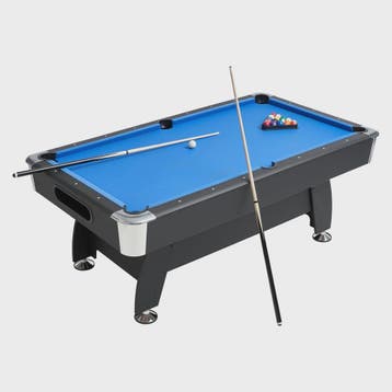 7ft Pooltafel Blauw Laken - Draagbaar & Stabiel met Complete, Verzenden, Nieuw